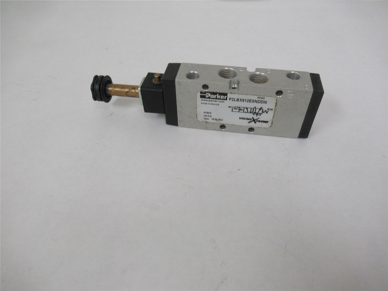 Parker P2LBX512ESNDDN; Pneumatic Solenoid Valve 1/4" 5/2 2-Pos