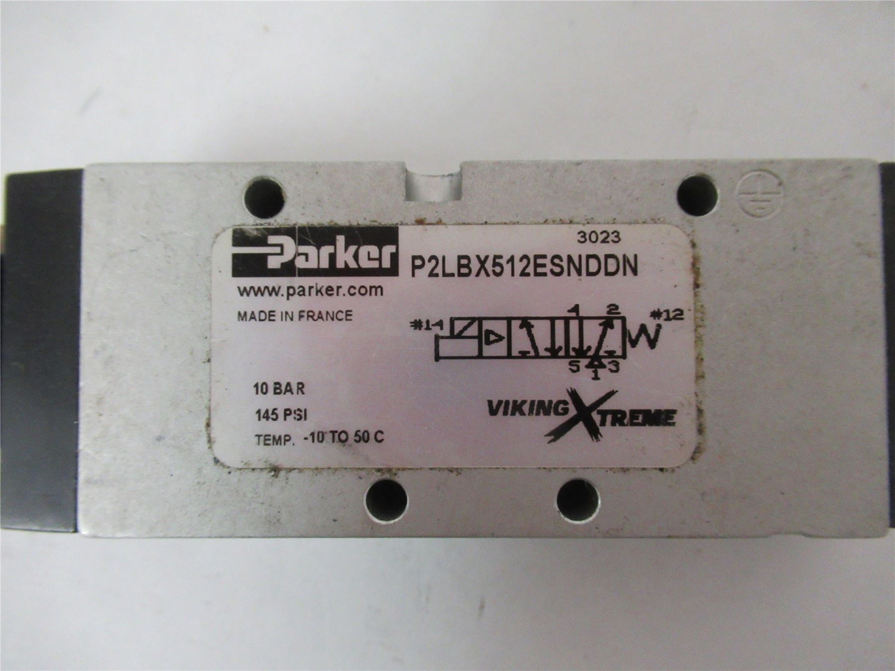 Parker P2LBX512ESNDDN; Pneumatic Solenoid Valve 1/4" 5/2 2-Pos