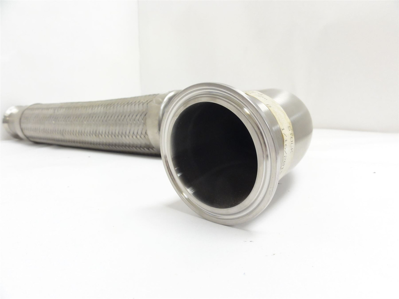 JBT 290010478; Braided SS Hose; 2" Clamp; 21" Long; 90Deg