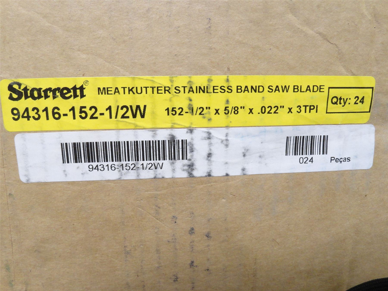 Starrett 94316-152-1/2W-b; Lot-20; Bandsaw Blades SS 152-1/2"