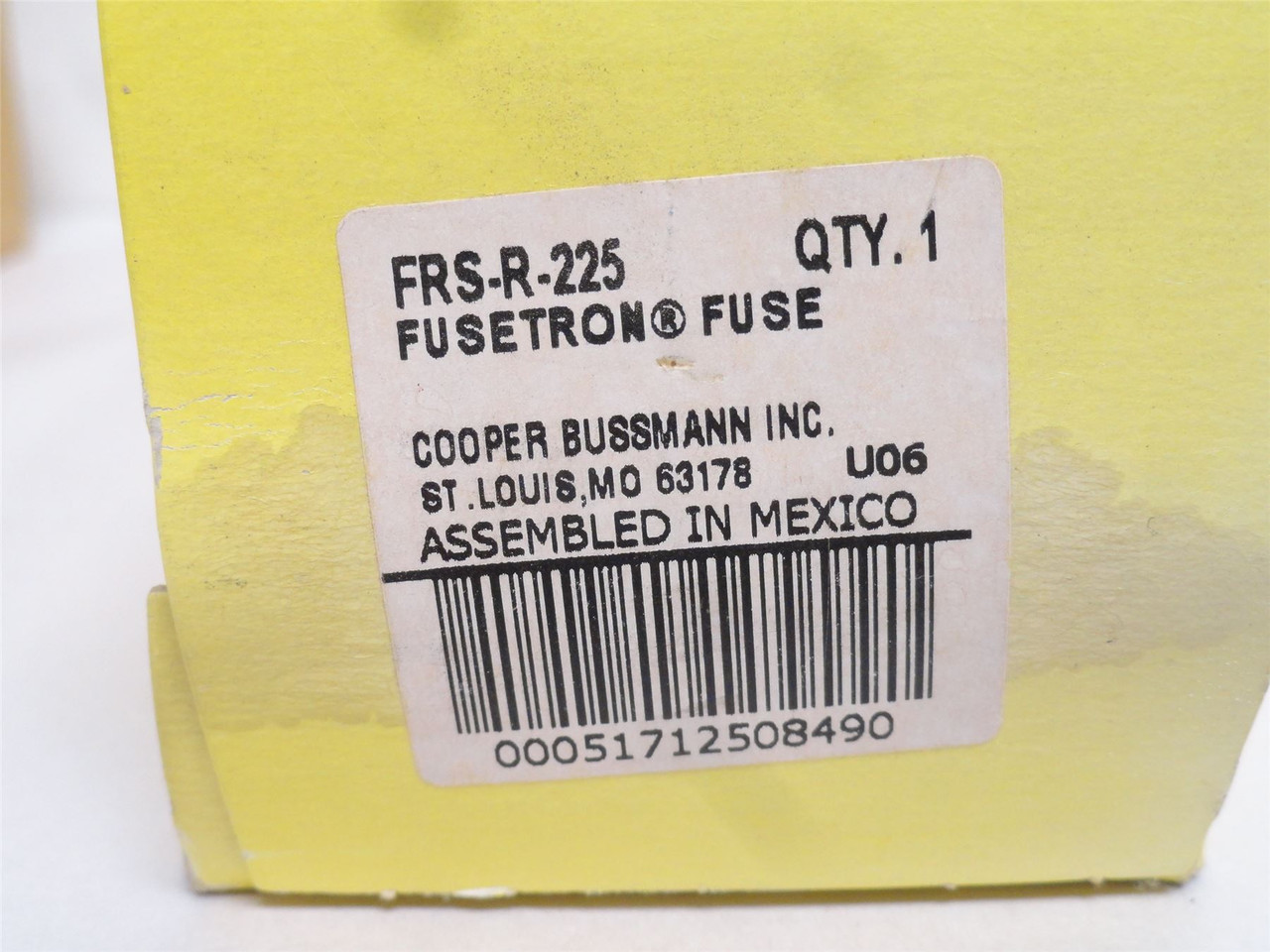 Bussmann FRS-R-225; Time Delay Fuse; 225A; 600VAC/300VDC