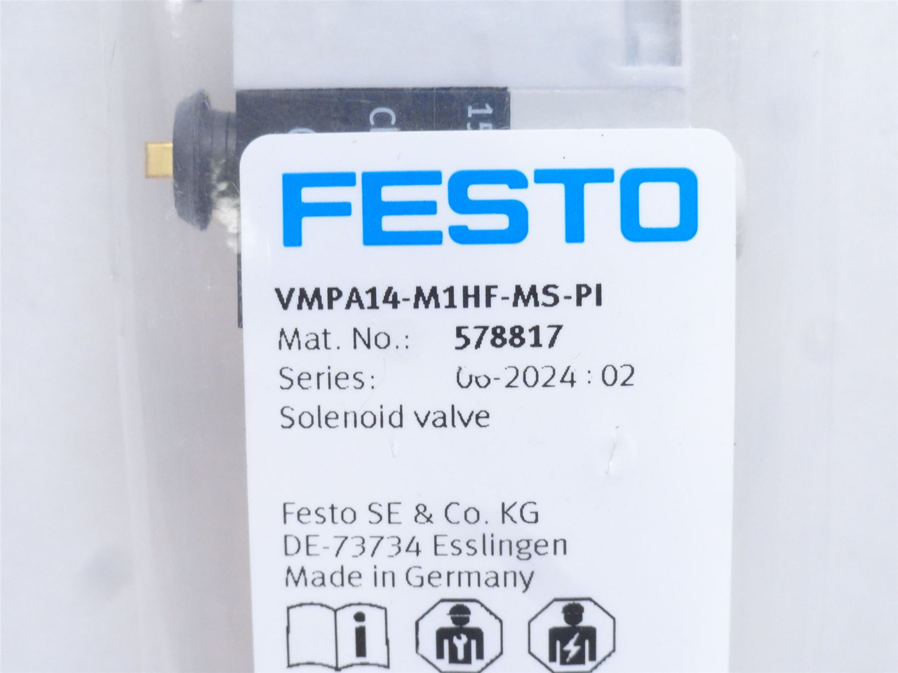 Festo VMPA14-M1HF-MS-PI ; Solenoid Valve 578817; 10bar