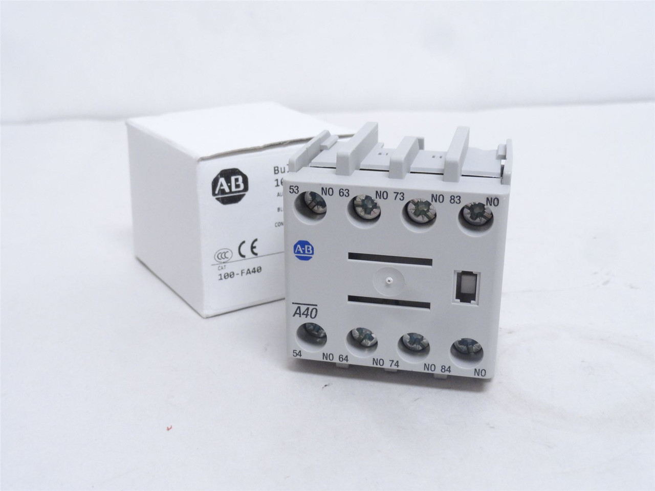 Allen-Bradley 100-FA40; Auxiliary Contact Block 4-NO 10A 600V