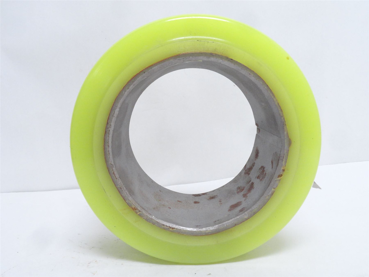 Hyster 63130097; Yellow Poly Wheel; 6-3/8"ID; 4" Tread Width