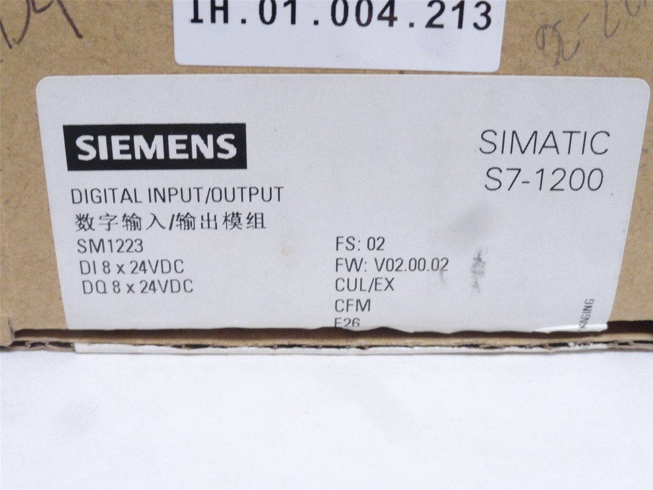 Siemens 6ES7223-1BH32-0XB0; Digital I/O Module 24VDC; S7-1200