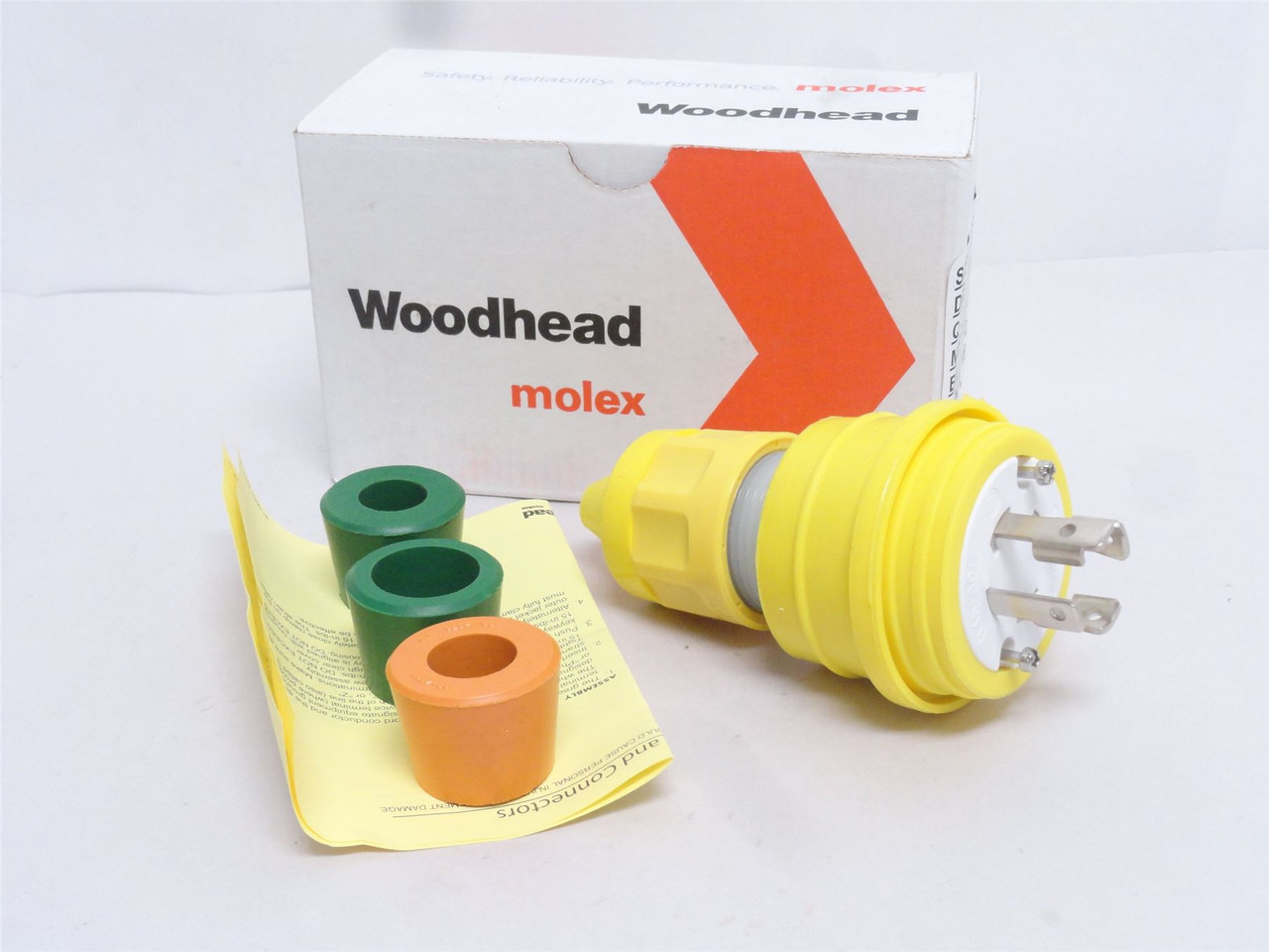 Woodhead 1301470079; Watertight Locking Plug 30A; 3PH; 250VAC
