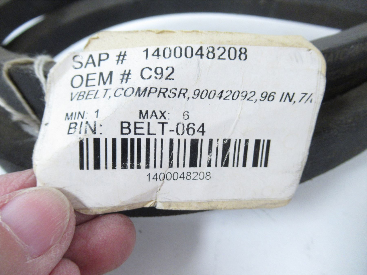 Goodyear C92; V Belt Outside Length 96"