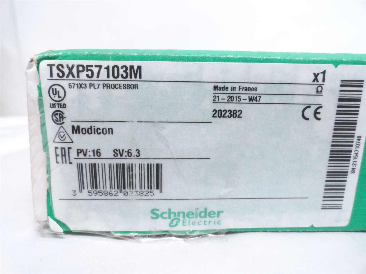 Schneider TSXP57103M; Single-Format PL7 I/O Processor