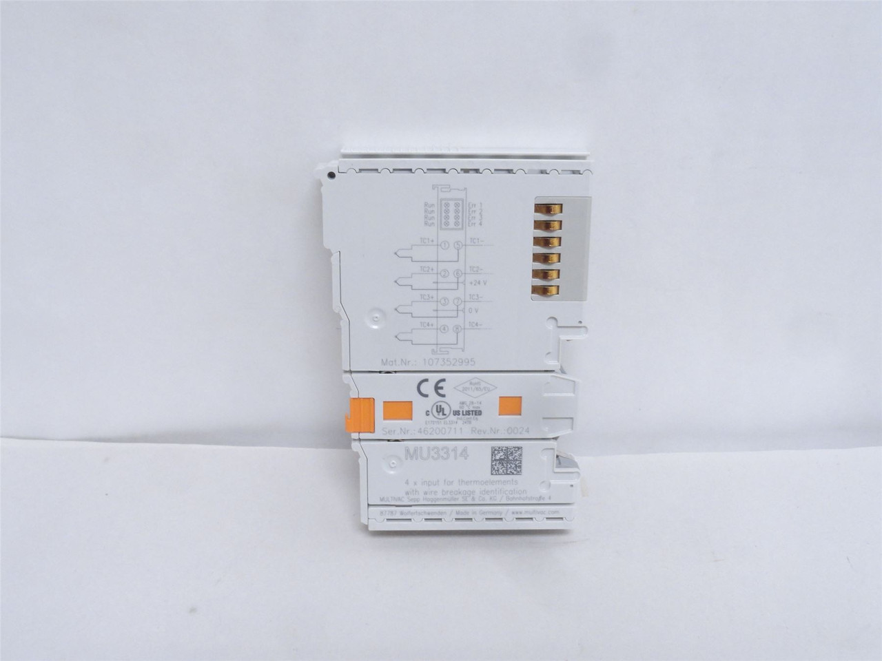 Beckhoff MU3314; Analog EtherCAT Terminal; 4-channel; 16-Bit