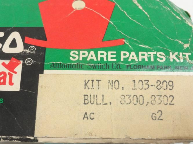 ASCO 103-809; Solenoid Valve Repair Kit For; BULL; 8300; 8302