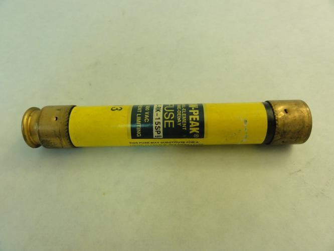 Bussmann LPS-RK-15SP; Low-Peak Fuse; 15A; 600VAC