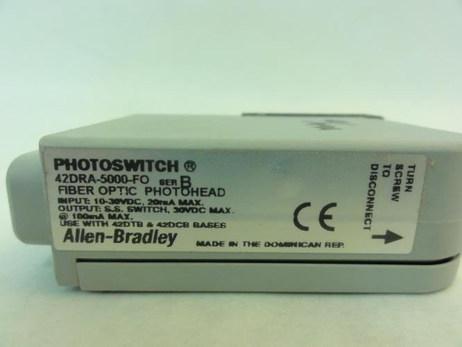 Allen-Bradley 42DRA-5000-FO; Photoswitch Photohead; 10-30VDC