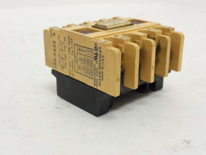 Allen-Bradley 195-FA22; Aux Contact Block 4P 10A 600VAC