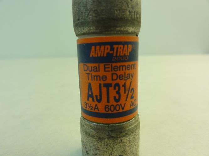 Amp-Trap AJT3-1/2; Dual Element Time Delay Fuse; 3-1/2A; 600VAC