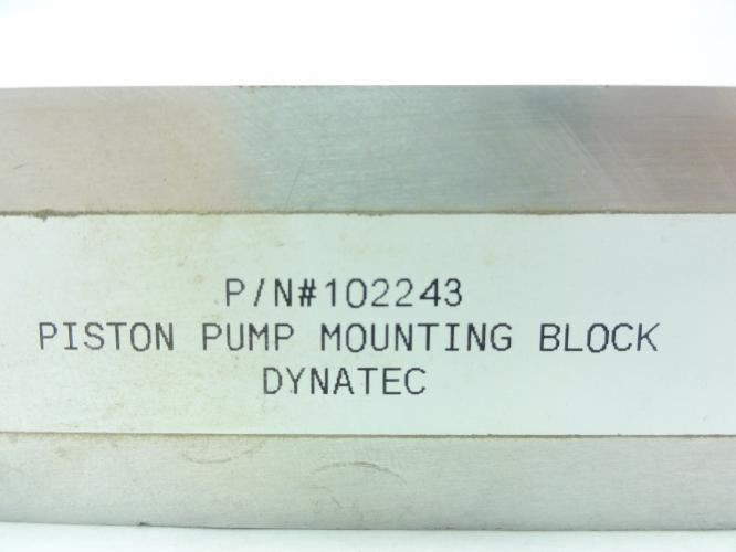 Dynatec 102243; Piston Pump Mounting Block
