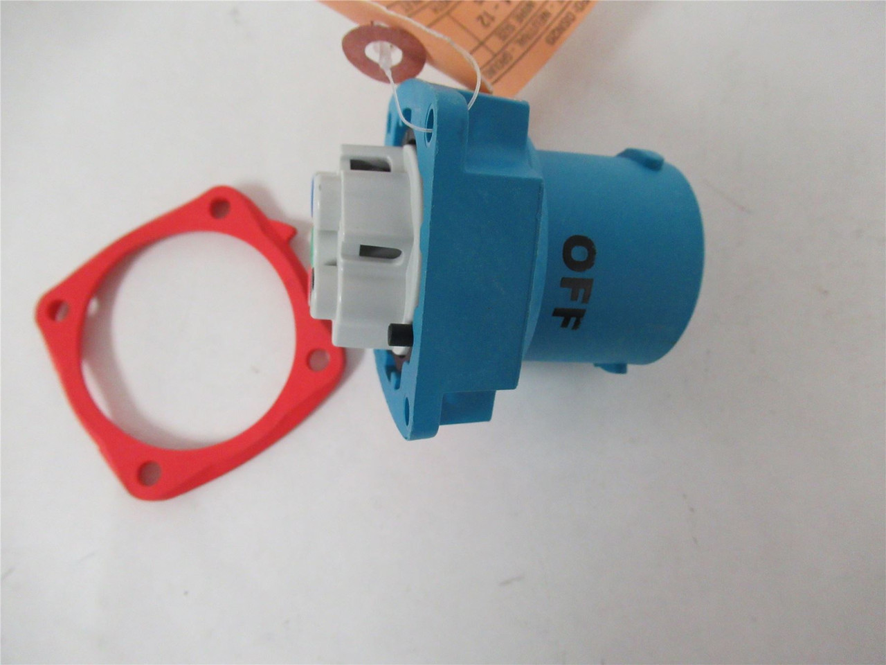 Meltric 63-18043; Male Inlet Connector 20A 480V 3P+G Poly