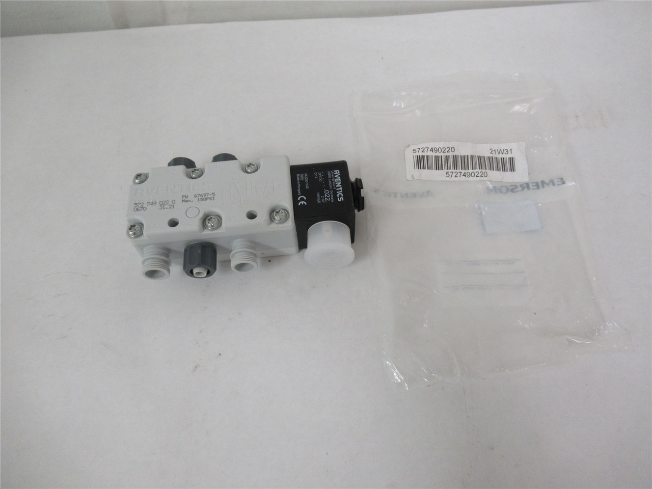 Aventics 5727490220; Pneumatic Solinoid Valve 24V DC