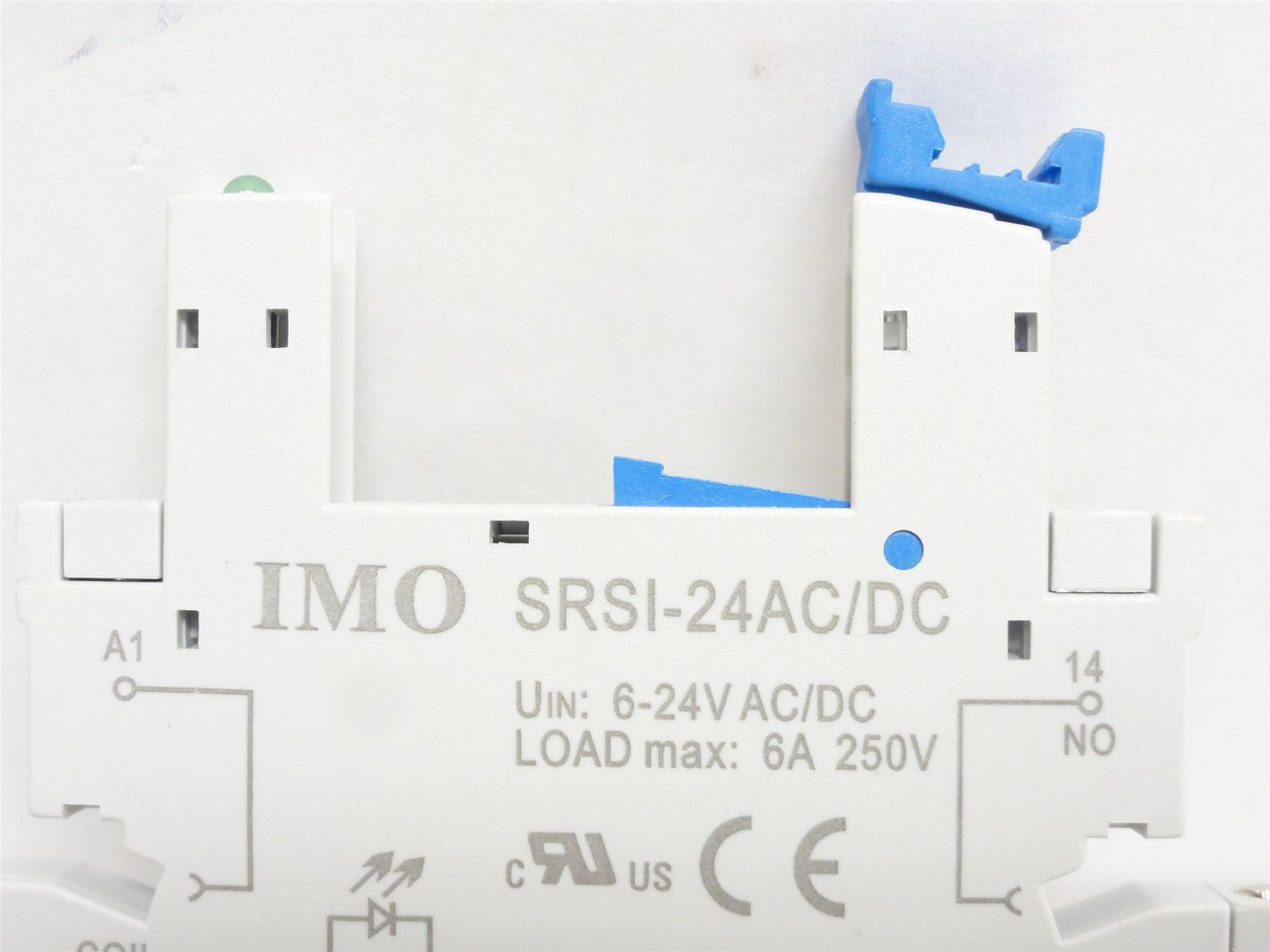 IMO SRSI-24AC/DC; Relay Socket; 6 Amps; 24VAC/DC