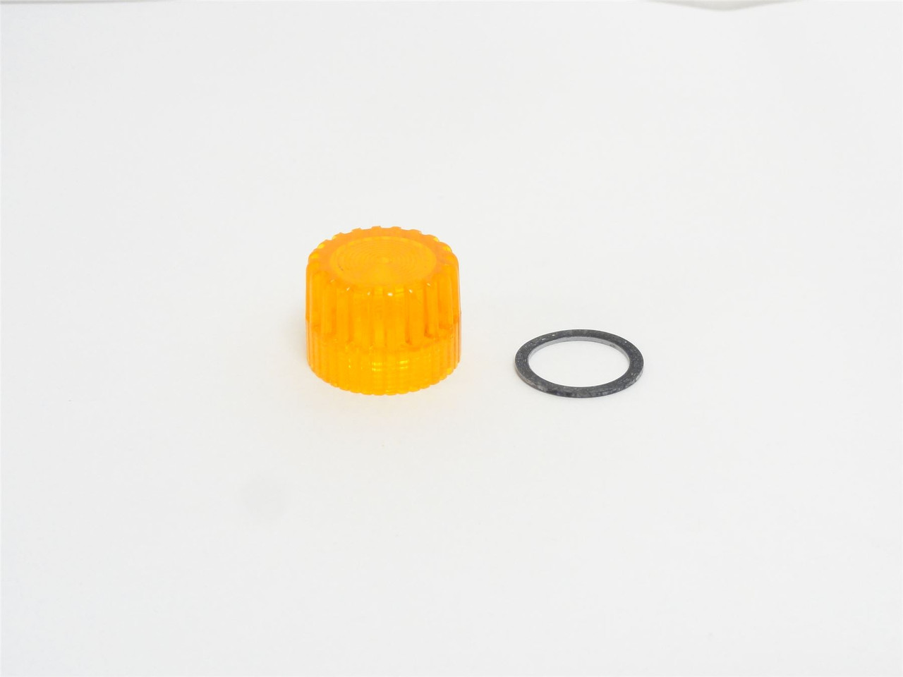 Square D 9001A7; Illuminated Amber Push Button Cap; Size 30mm