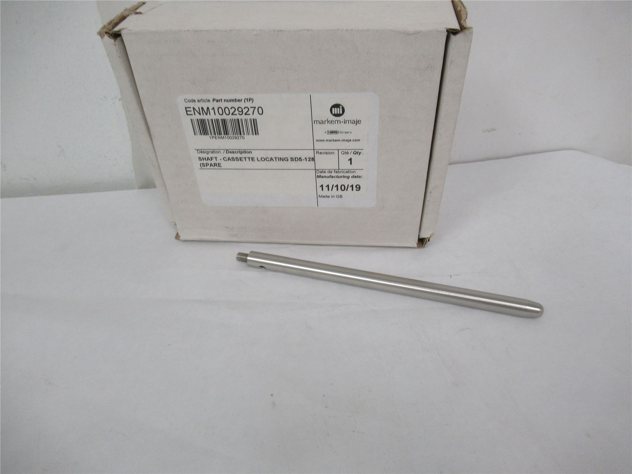 Markem ENM10029270; Shaft Cassette Locating SD5-128