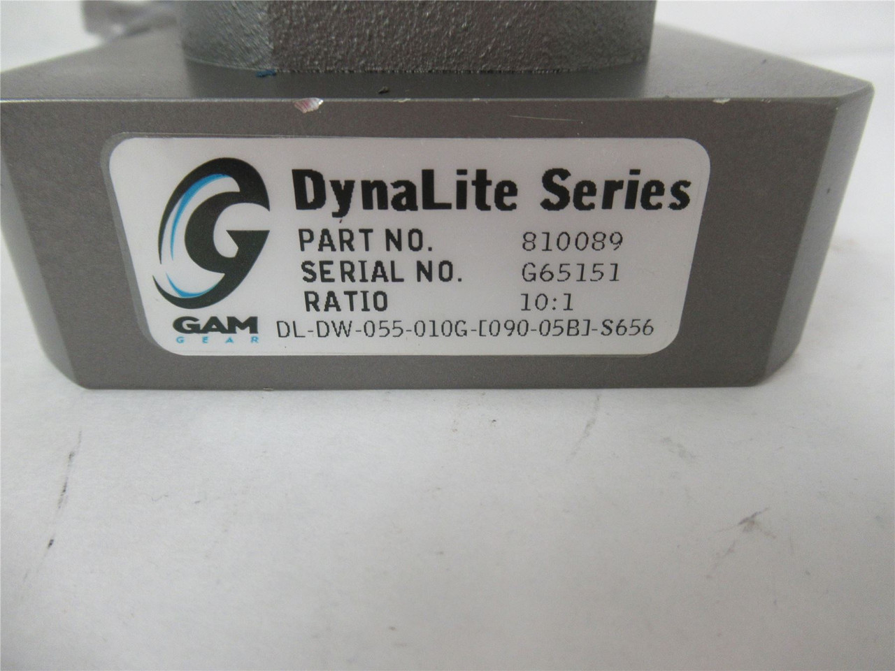 Gam Gear 810089; Gearbox 10:1 Output Shaft 20mm: Input 16mmID
