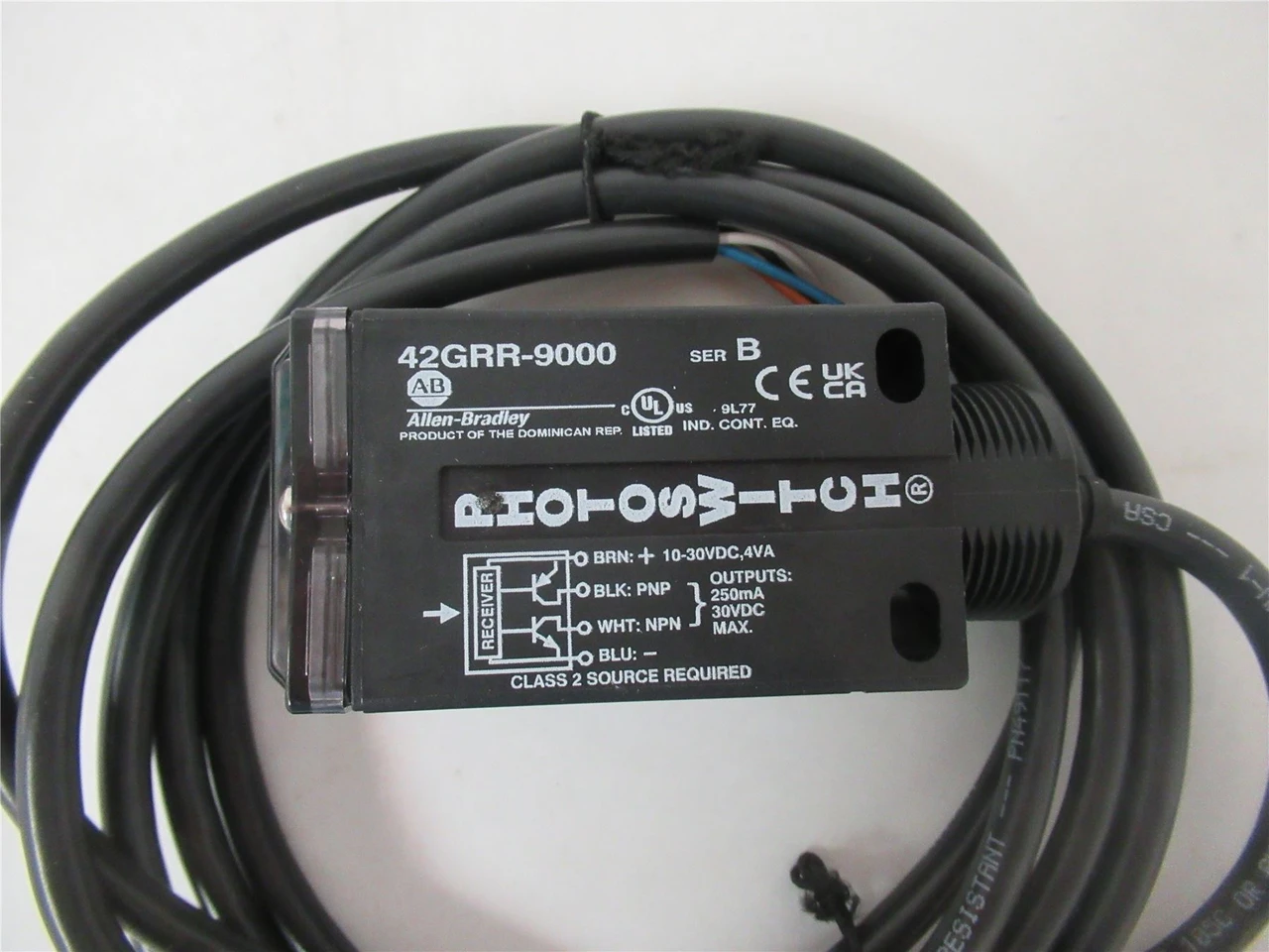 Allen-Bradley 42GRR-9000; Photo Switch 10-30VDC 250mA