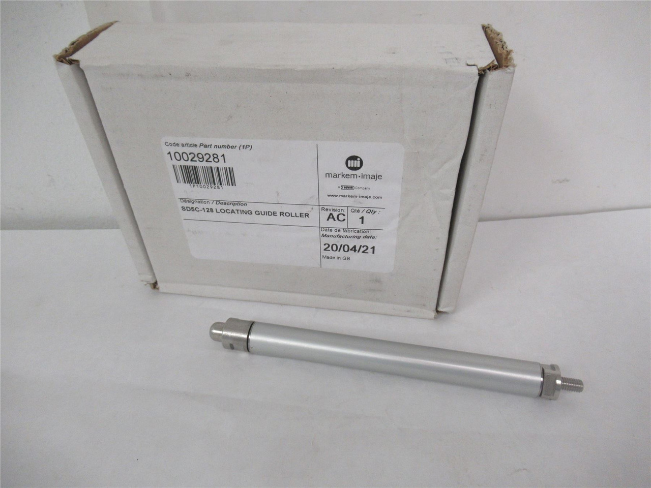 Markem 10029281; SD5C-128 Locating Guide Roller