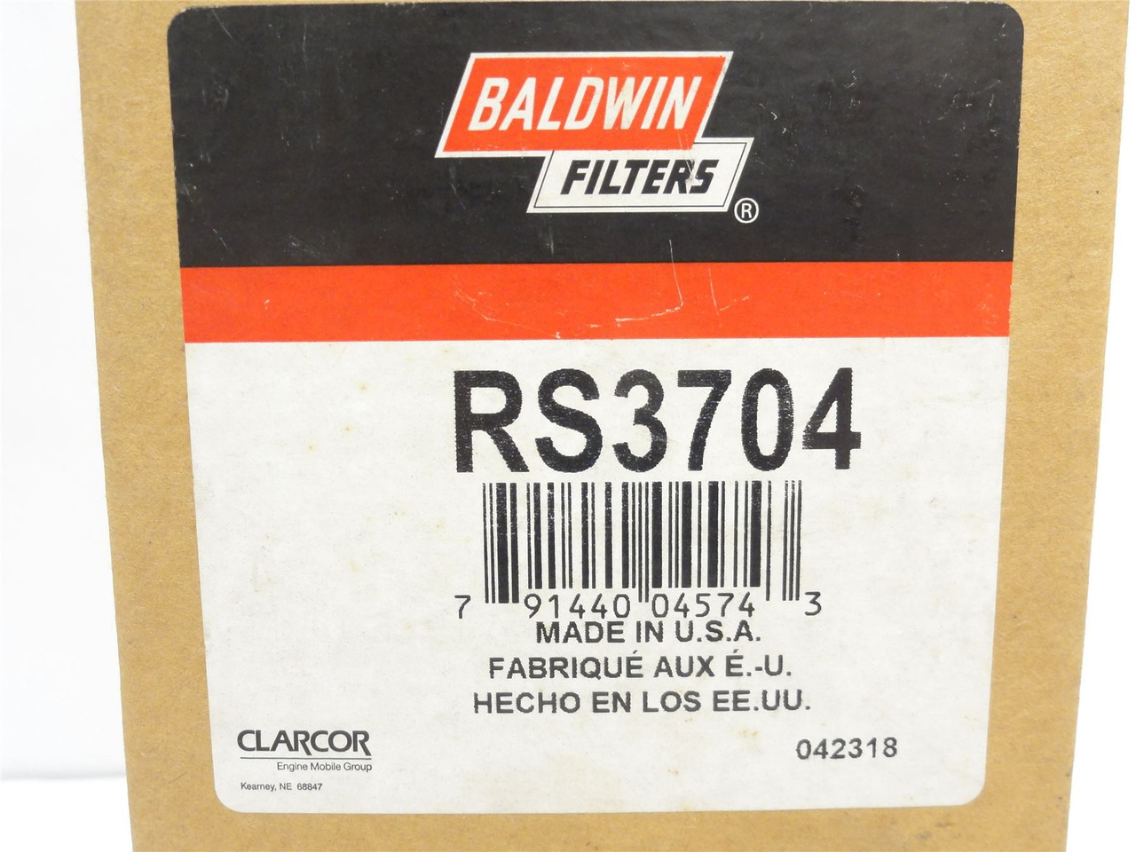 Baldwin RS3704; Radial Seal Air Filter Element 10-13/16" Long