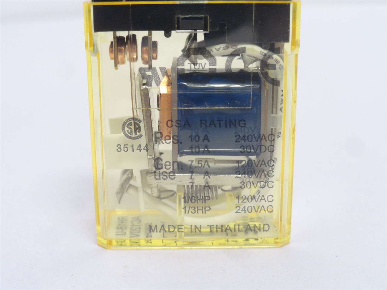 IDEC RH1B-UAC120V; Blade Relay 10A; 240VAC; Coil: 120VAC
