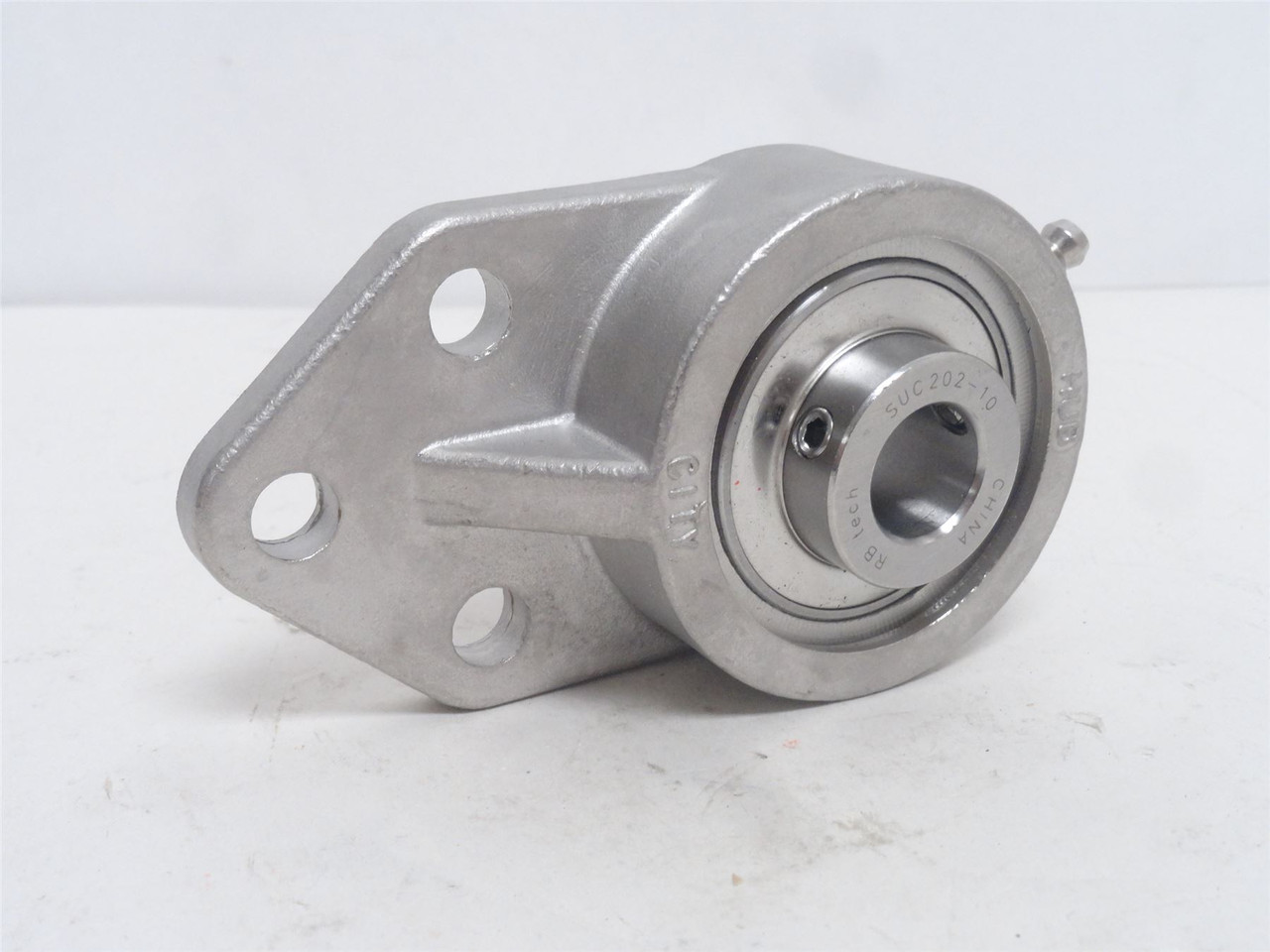 Hub City FR250STWX5/8L; Flange Bearing; SS; 3-Bolt; 5/8"ID