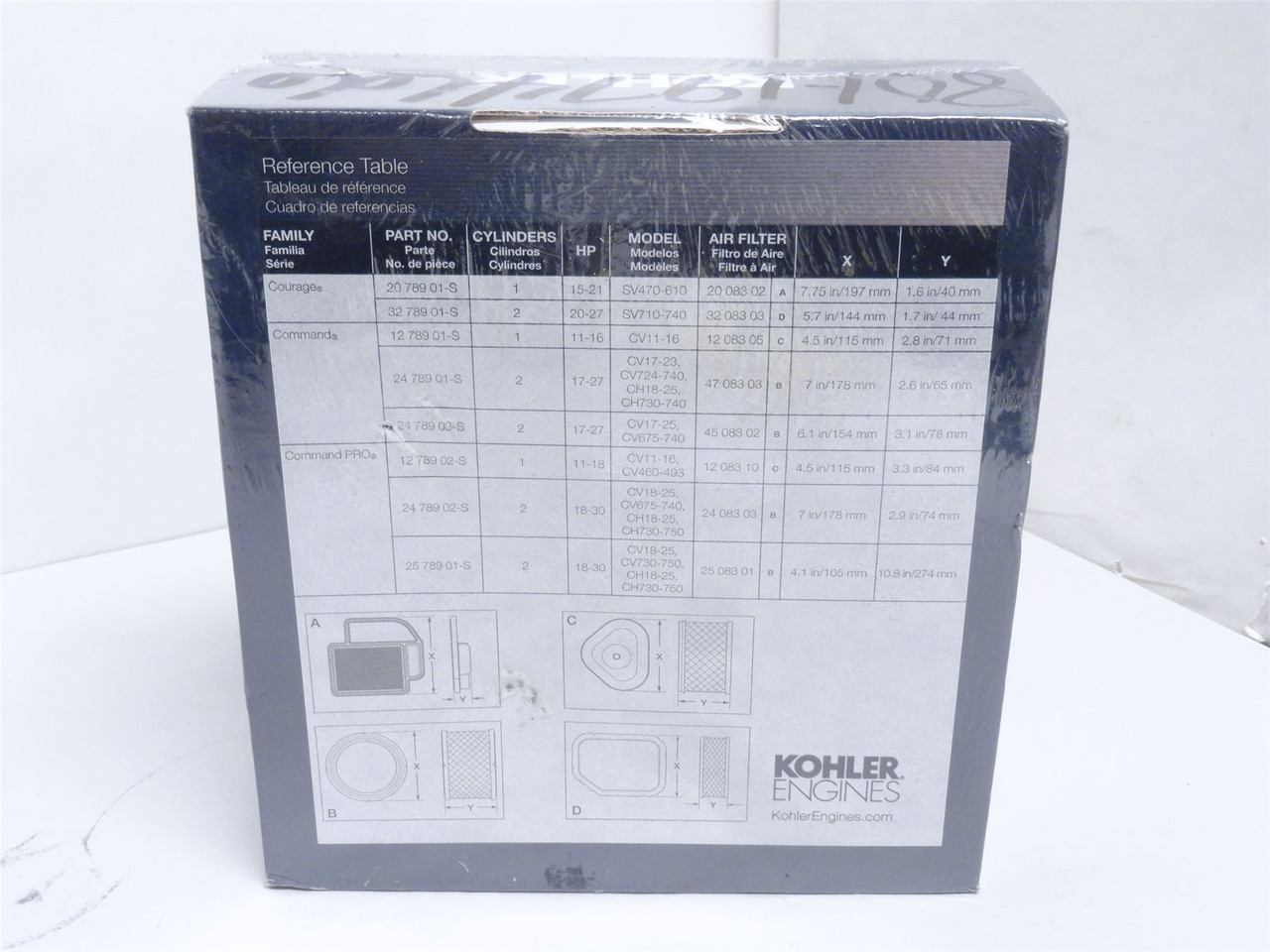 Kohler 2778901-S; Engine Maintenance Kit with Air Filter