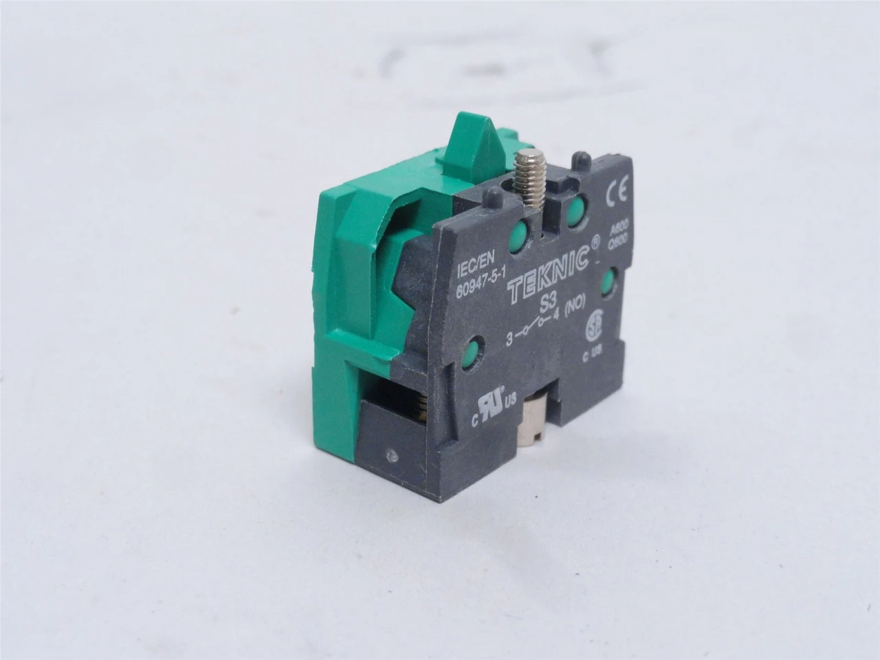 Teknic S3; Switch Contact Block; 10A;600VAC; 1-NO
