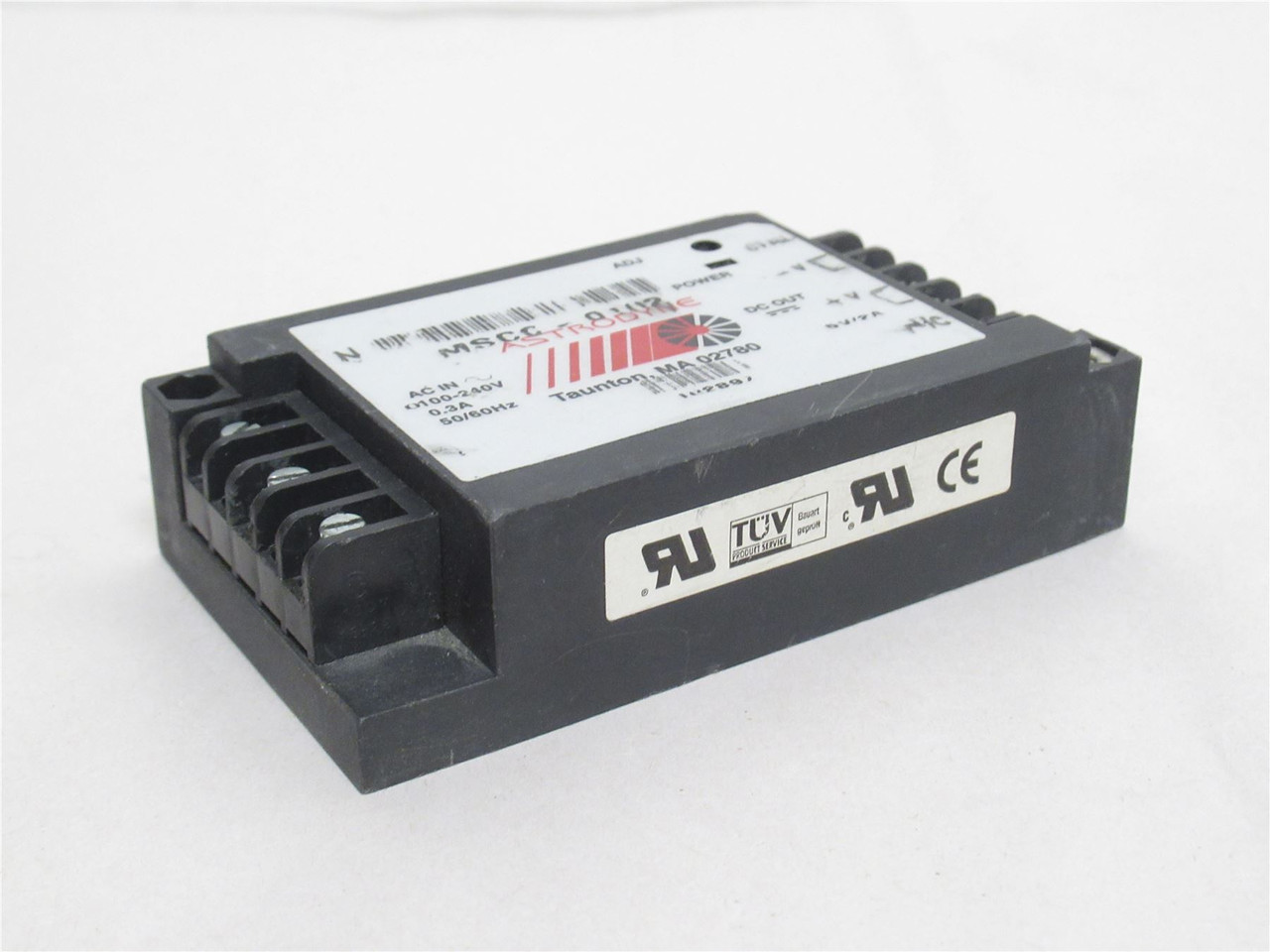 Astrodyne MSCC-0102; Enclosed AC/DC Converter 100-240VAC In 6V Out