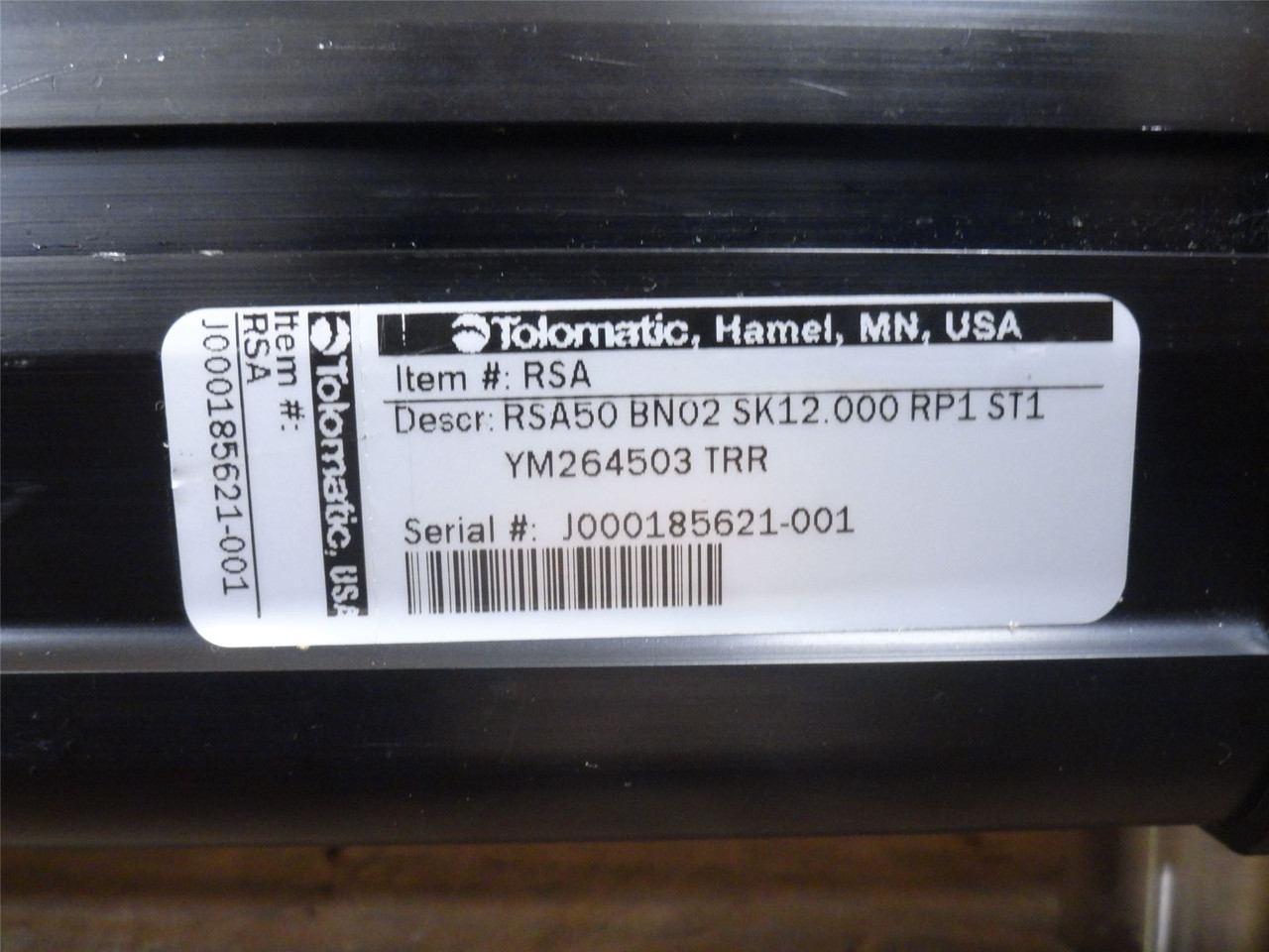 Tolomatic RSA50BN02SK12.000RP1ST1YM264503TRR; Linear Actuator