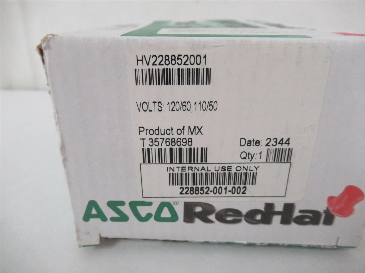 Asco HV228852001; Solenoid Valve 120V 1/8"