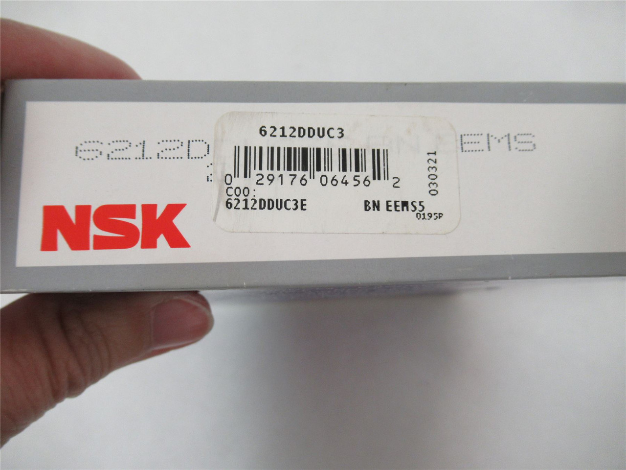NSK 6212DDUC3; Bearing 60mm ID 110mm OD