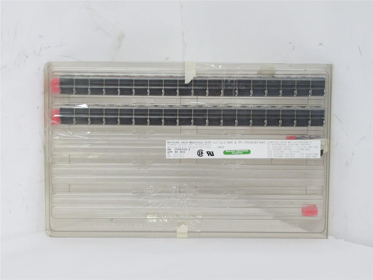 TE Connectivity 5558310-1; Lot-37 Modular Jack Ethernet Port