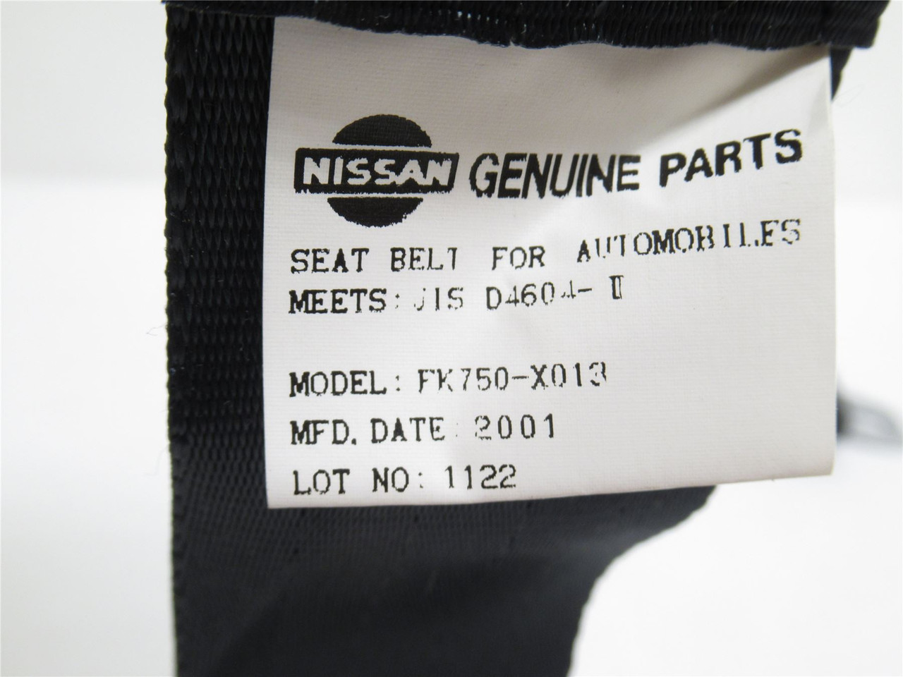 Nissan 88824-D4000; Belt A-Tongue FK750-X013