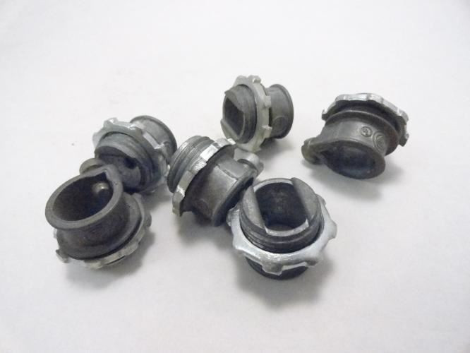 Appleton C550; Lot-6 Set Screw Connectors; 3/8" Size