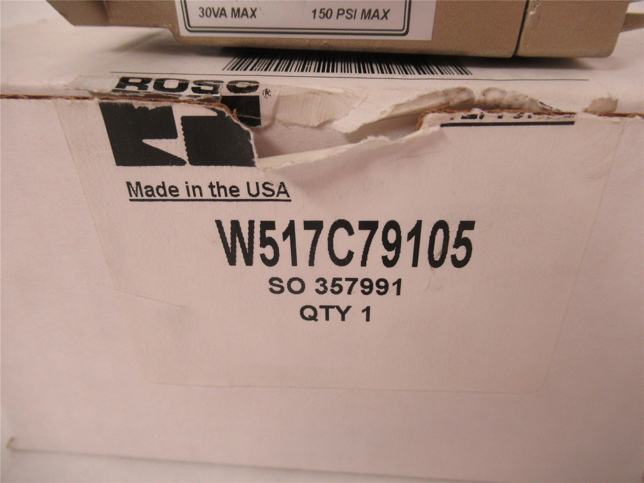 Ross W517C79105; Pneumatic Directional Valve110/120 VAC