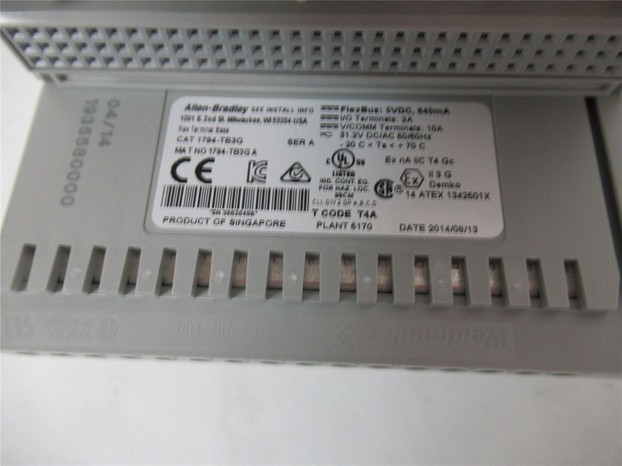 Allen-Bradley 1794-TB3G ; Flex Base Terminal 10Amp