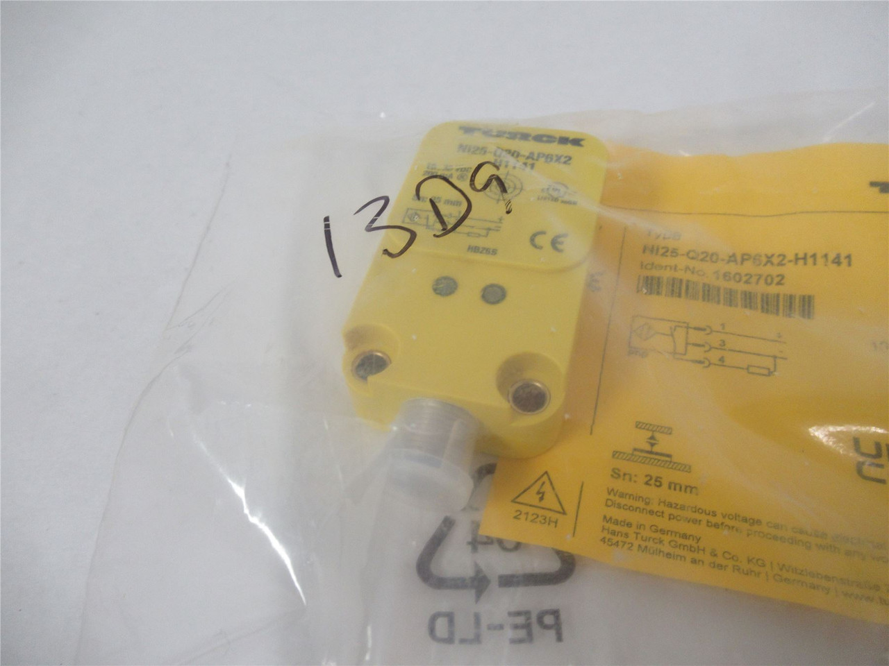 Turck Ni25-Q20-AP6X2-H1141; Inductive Sensor25mmRange10-30VDC