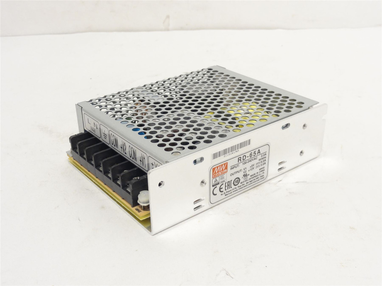 Mean Well RD-65A; Power Supply 100-240VAC In; 5-12VDC Out