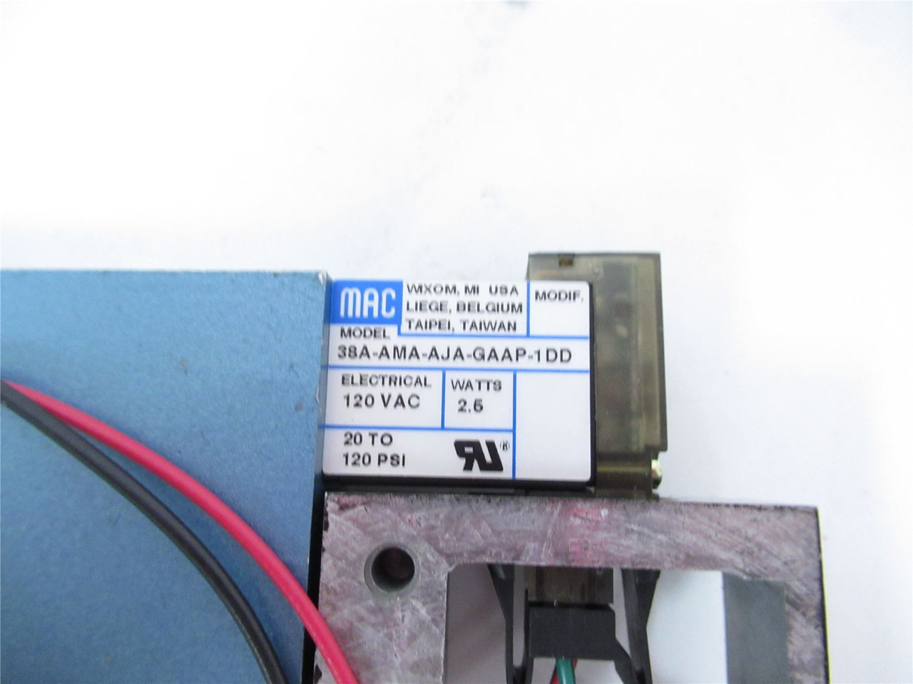 MAC 38A-AMA-AJA-GAAP-1DD; Solenoid Valve 120 VAC 120 PSI