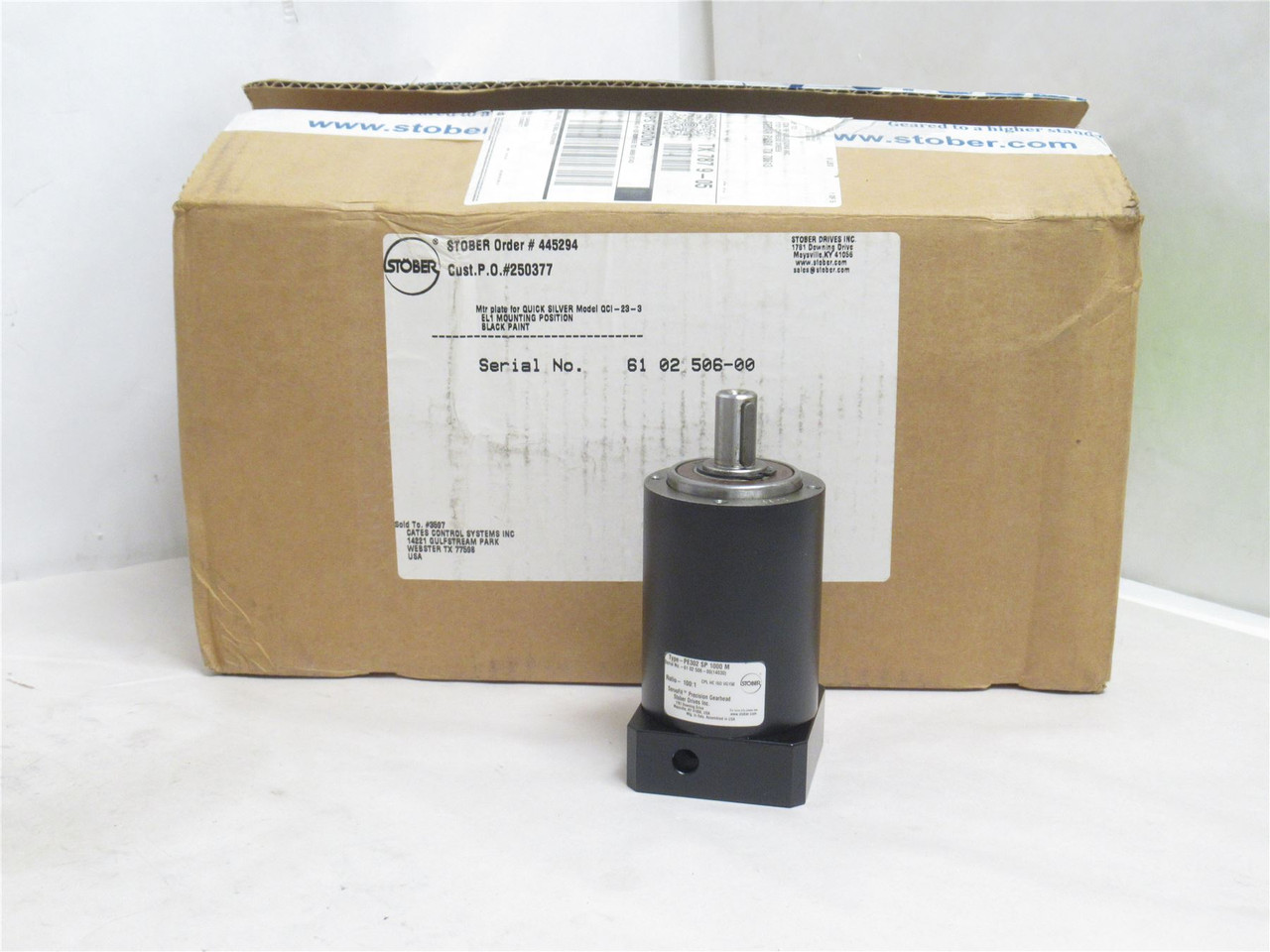 Stober PE302SP1000M; Planetary Gearhead; 100:1 Ratio