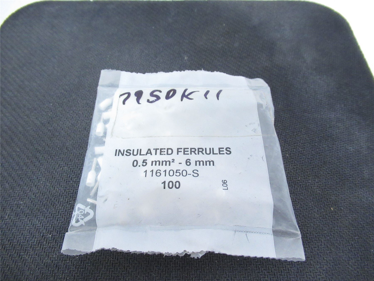 MFG 1161050-S; Bag-100 Wire Ferrule Insulated 0.5mm-6mm