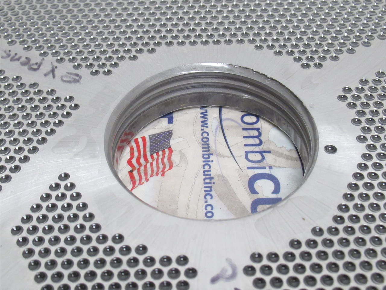 Combicut CBS250612.8STC; Grinder Plate W/Bone Groove 9-3/4"OD