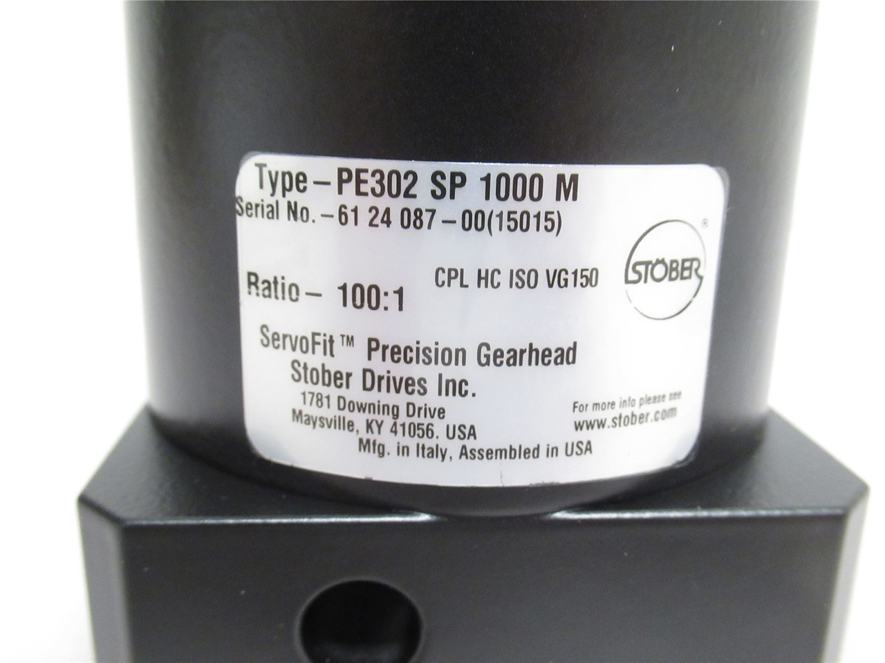 Stober PE302SP1000M; Planetary Gearhead; 100:1 Ratio