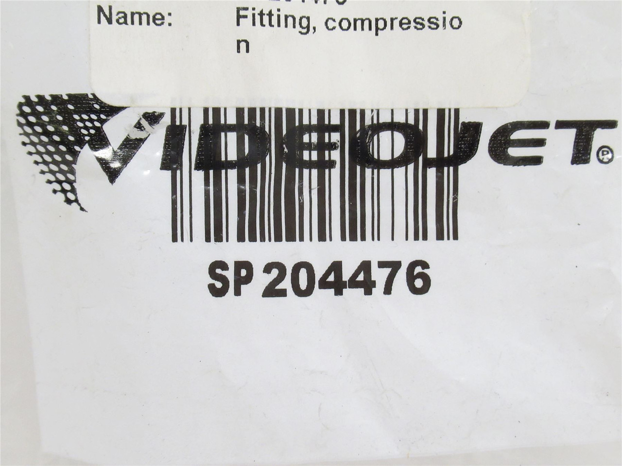 Videojet SP204476; Tube Connector; Brass; 10-32 X 1/8TB