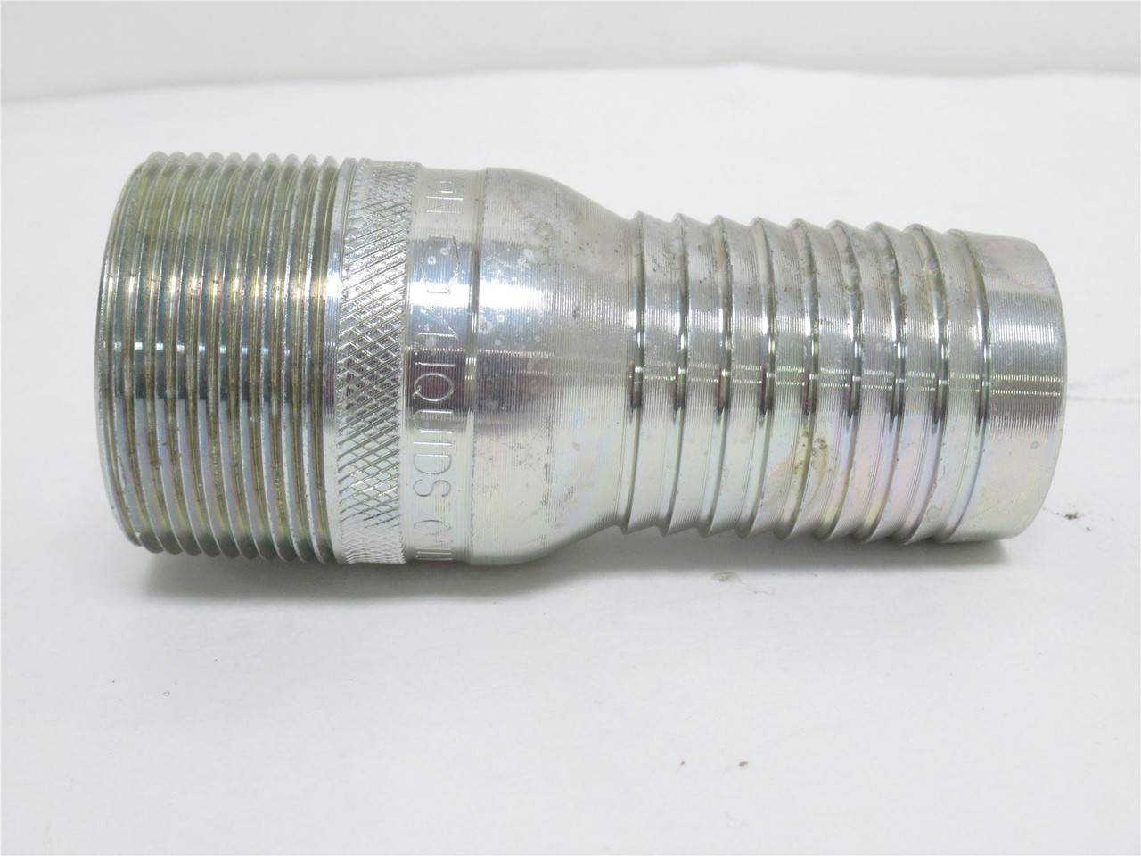 Dixon STC20; Threaded Plated King Nipple; 1-1/2NPT; 1/2" Barb